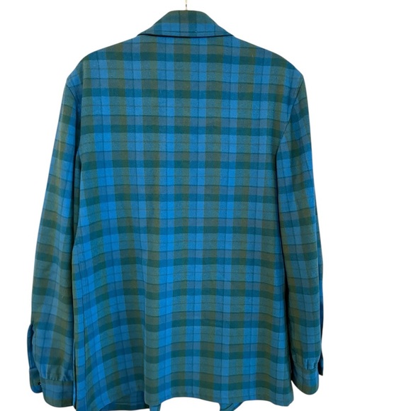 Pendleton Teal and Olive Plaid Jacket - Picture 2 of 5